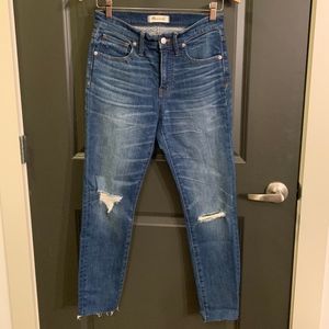 Madewell 9" High-Rise Skinny Crop Jeans - Size 27